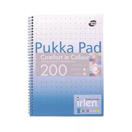 Spirálfüzet, A4, vonalas, 100 lap, PUKKA PAD "Irlen Jotta Turquoise"