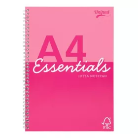   Spirálfüzet, A4, vonalas, 80 lap, PUKKA PAD "Unipad Essentials Jotta", vegyes