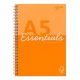 Spirálfüzet, A5, vonalas, 80 lap, PUKKA PAD "Unipad Essentials Jotta", vegyes