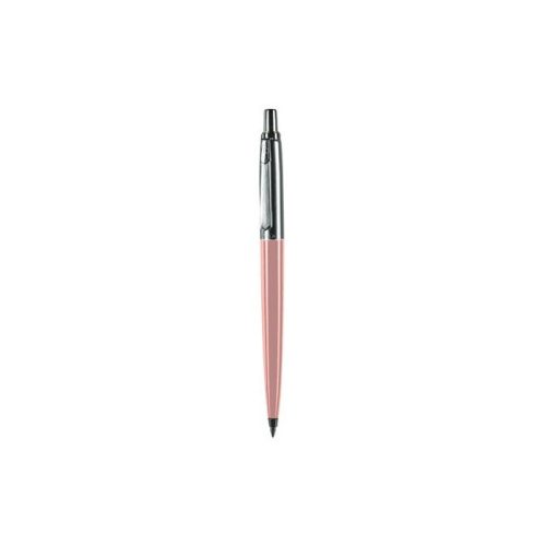 Golyóstoll, 0,8 mm, nyomógombos, pasztell rózsaszín tolltest, PAX, kék