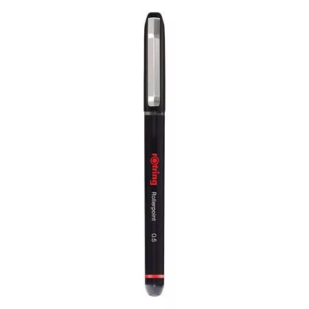 Rollertoll, 0,5 mm, kupakos, ROTRING "Rollerpoint", fekete