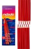 Színes ceruza, háromszögletű, jumbo, NEBULO, piros