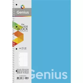   Spirálfüzet, A4, vonalas, 80 lap, PP borító, SHKOLYARYK "Genius", vegyes