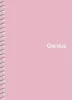 Spirálfüzet, A6, kockás, 80 lap, PP borító, SHKOLYARYK "Genius Pastel", vegyes