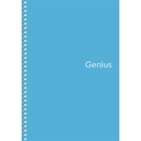   Spirálfüzet, A5, kockás, 80 lap, PP borító, SHKOLYARYK "Genius", vegyes