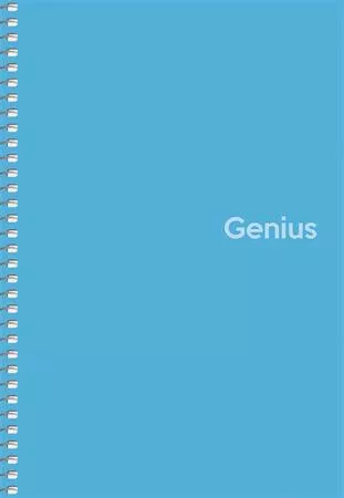Spirálfüzet, A5, kockás, 80 lap, PP borító, SHKOLYARYK "Genius", vegyes