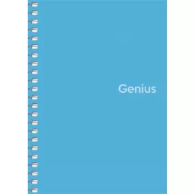   Spirálfüzet, A6, kockás, 80 lap, PP borító, SHKOLYARYK "Genius", vegyes