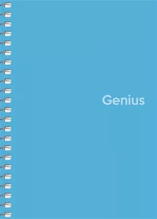 Spirálfüzet, A6, kockás, 80 lap, PP borító, SHKOLYARYK "Genius", vegyes