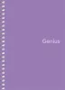Spirálfüzet, A6, kockás, 80 lap, PP borító, SHKOLYARYK "Genius", vegyes