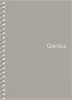 Spirálfüzet, A6, kockás, 80 lap, PP borító, SHKOLYARYK "Genius", vegyes