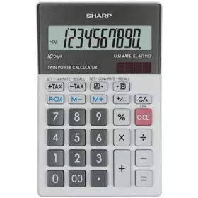   Számológép, asztali, 10 számjegy, SHARP "EL-M711G"