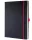 Jegyzetfüzet, exkluzív, A4, vonalas, 97 lap, keményfedeles, SIGEL "Conceptum Red Edition", fekete-piros