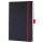Jegyzetfüzet, exkluzív, A5, vonalas, 97 lap, keményfedeles, SIGEL "Conceptum Red Edition", fekete-piros