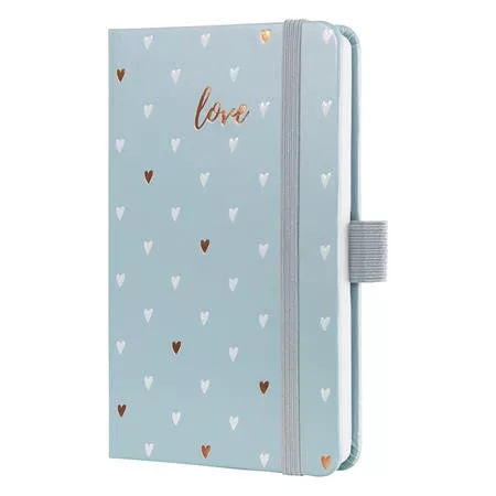 Naptár, A6, heti, 2026, kemény borító, SIGEL "Jolie", Grey love