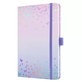   Naptár, A5, heti, 2026, kemény borító, SIGEL "Jolie", Butterfly Confetti Candy
