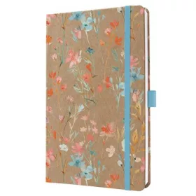 Naptár, A5, heti, 2026, kemény borító, SIGEL "Jolie", Green Floral Serenity