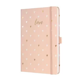   Jegyzetfüzet, exkluzív, 135x203 mm, vonalas, 87 lap, keményfedeles, SIGEL "Jolie", Rose Love