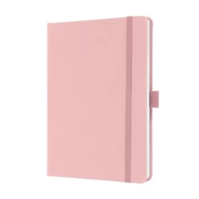   Jegyzetfüzet, exkluzív, A5, vonalas, 96 lap, keményfedeles, SIGEL "Jolie", világos rózsaszín