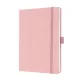 Jegyzetfüzet, exkluzív, A5, vonalas, 96 lap, keményfedeles, SIGEL "Jolie", világos rózsaszín