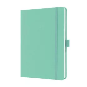   Jegyzetfüzet, exkluzív, A5, vonalas, 96 lap, keményfedeles, SIGEL "Jolie", mentazöld