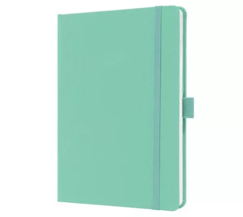 Jegyzetfüzet, exkluzív, A5, vonalas, 96 lap, keményfedeles, SIGEL "Jolie", mentazöld
