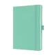 Jegyzetfüzet, exkluzív, A5, vonalas, 96 lap, keményfedeles, SIGEL "Jolie", mentazöld