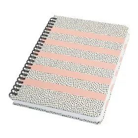   Spirálfüzet, 162x215 mm, pontrácsos, 60 lap, keményfedeles, SIGEL "Jolie", Sweet Dots