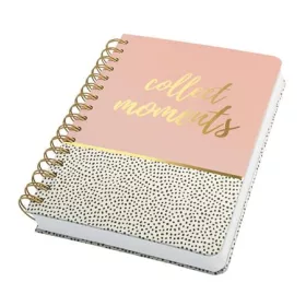   Spirálfüzet, 168x215 mm, pontrácsos, 120 lap, keményfedeles, SIGEL "Jolie", Sweet Dots