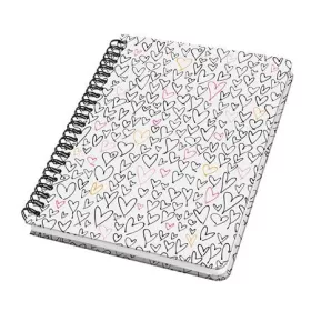   Spirálfüzet, 162x215 mm, pontrácsos, 60 lap, keményfedeles, SIGEL "Jolie", Wild Hearts