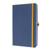Jegyzetfüzet, exkluzív, A5, vonalas, 88 lap, keményfedeles, SIGEL "Linescape", kék-sárga