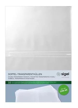 Étlaptartó betét, A5, SIGEL, áttetsző