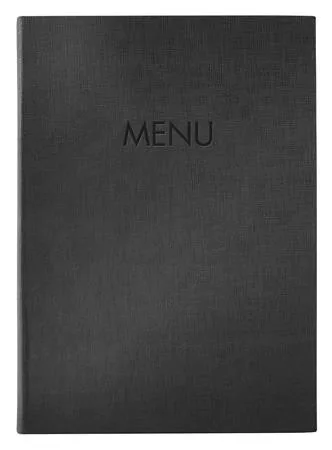 Étlaptartó, A4, keményfedeles, SIGEL „MENU”, antracit