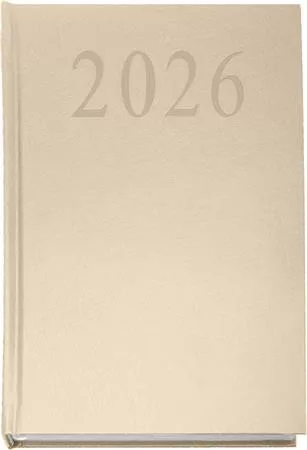 Naptár, tervező, A5, napi, 2027, bézs