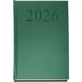 Naptár, tervező, A5, napi, 2027, zöld