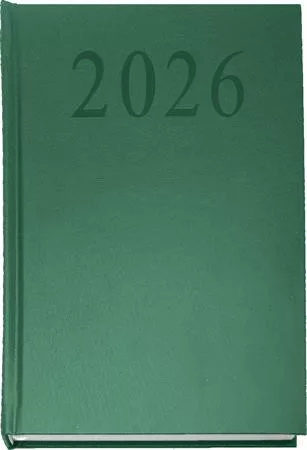Naptár, tervező, A5, napi, 2027, zöld