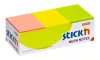 Öntapadó jegyzettömb, 38x51 mm, 12x100 lap, STICK N, neon színek