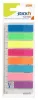 Jelölőcímke, műanyag, 8x25 lap, 45x12 mm, STICK N, neon színek