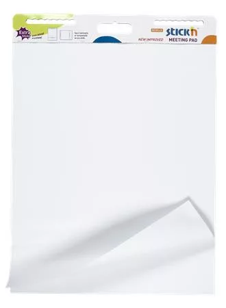 Öntapadó flipchartpapír, 76,2x63,5 cm, 2x30 lap, STICK N, fehér