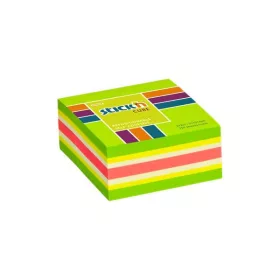   Öntapadó jegyzettömb, 51x51 mm, 250 lap, STICK N, neon zöld