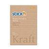 Öntapadó jegyzettömb, vonalas, 150x101 mm, 100 lap, STICK N "Kraft Notes"