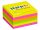 Öntapadó jegyzettömb csomag, "Z", 76x76 mm, 6x100 lap, STICK N, neon színek