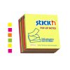 Öntapadó jegyzettömb csomag, "Z", 76x76 mm, 6x100 lap, STICK N, neon színek