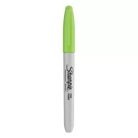   Alkoholos marker, 1 mm, kúpos, SHARPIE "Fine Point", világoszöld