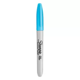   Alkoholos marker, 1  mm, kúpos, SHARPIE "Fine Point", világoskék