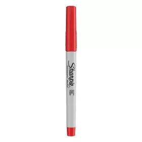   Alkoholos marker, 0,5 mm, kúpos, SHARPIE "Ultra Fine Point", piros