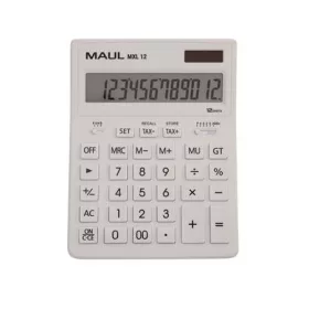   Számológép, asztali, 12 számjegy, MAUL "MXL 12", fehér