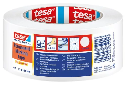 Jelölőszalag, 50 mm x 33 m, TESA "Professional Premium", fehér