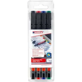   Alkoholos marker készlet, OHP, 0,3 mm, EDDING "140 S", 4 különböző szín