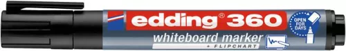 Tábla- és flipchart marker, 1,5-3 mm, kúpos, EDDING "360", fekete