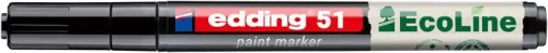 Lakkmarker, 1-2 mm, EDDING "51", fekete